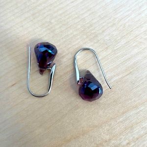 Swarovski amethyst earrings